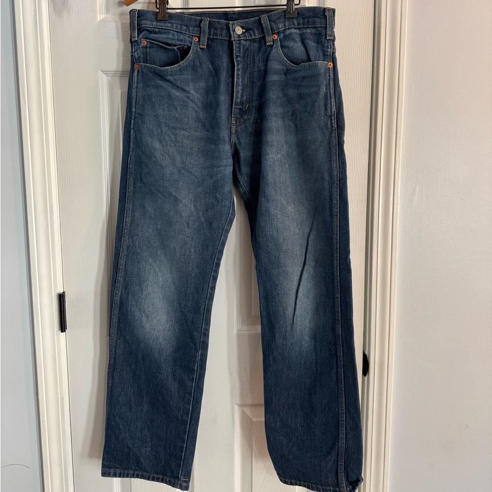 Levi's Men's Dark Blue Straight Jeans